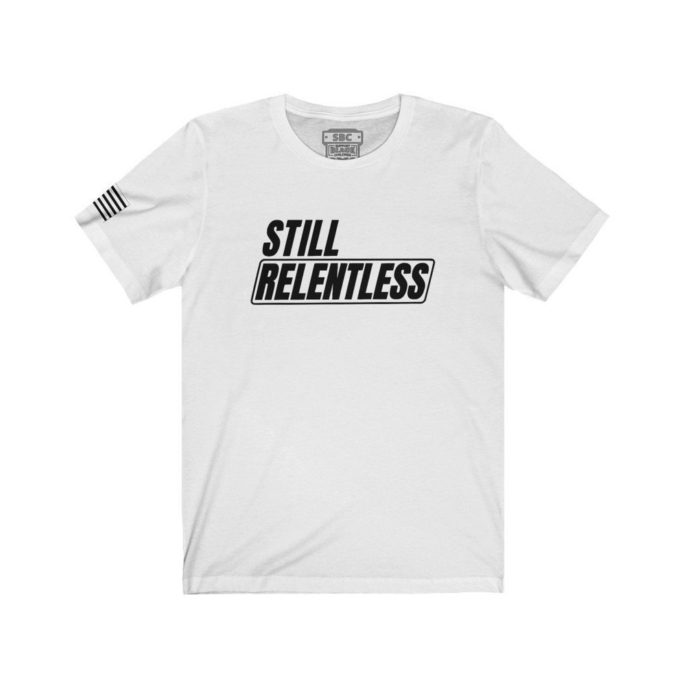 SBC Relentless Short Sleeve White Tee